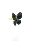 Sterling Silver Micropave Black Butterfly Ring-230 Jewelry-NYC-Coastal Bloom Boutique, find the trendiest versions of the popular styles and looks Located in Indialantic, FL