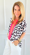 Wild Striped Italian Graphic Tee-110 short Sleeve Top-Italianissimo-Coastal Bloom Boutique, find the trendiest versions of the popular styles and looks Located in Indialantic, FL