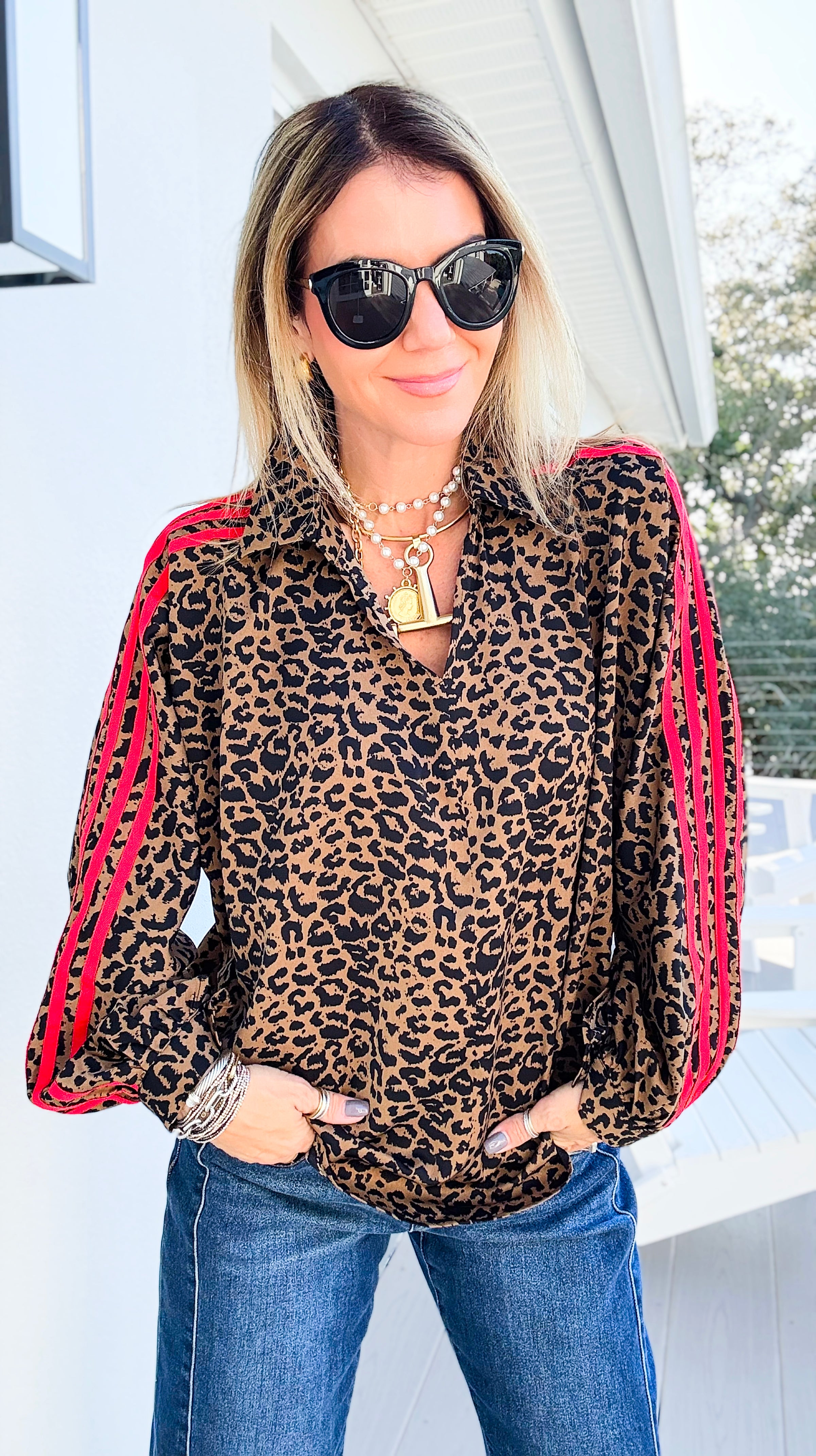 Savage Spark Top-110 Long Sleeve Tops-JODIFL-Coastal Bloom Boutique, find the trendiest versions of the popular styles and looks Located in Indialantic, FL