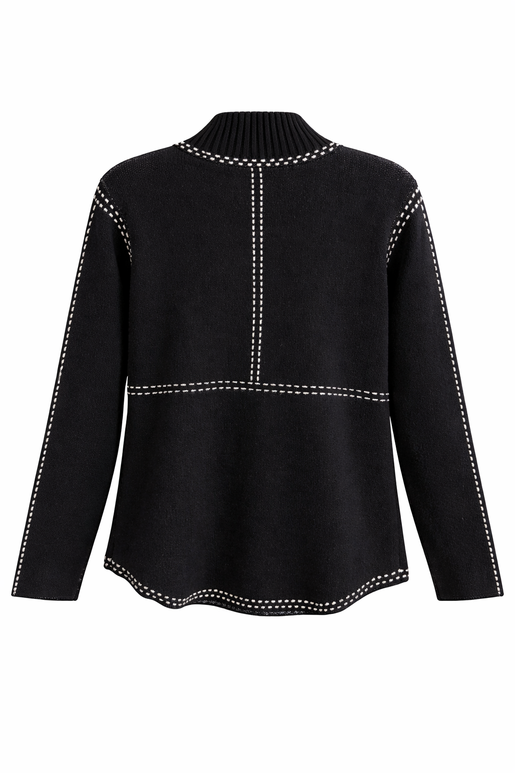Champs-Élysées Contrast Trim Knit Cardigan