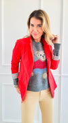 Downtown Chic Blazer - Orange-160 Jackets-Must Have-Coastal Bloom Boutique, find the trendiest versions of the popular styles and looks Located in Indialantic, FL