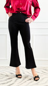 Sculpt Seam Pants – Black-170 Bottoms-Zenana-Coastal Bloom Boutique, find the trendiest versions of the popular styles and looks Located in Indialantic, FL