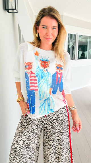 Stars, Stripes & Sass Italian St Tropez Knit