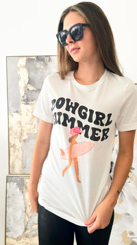 Cowgirl Summer Graphic Tee Shirt-120 Graphic-WKNDER-Coastal Bloom Boutique, find the trendiest versions of the popular styles and looks Located in Indialantic, FL