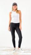 Sculpt & Stretch High-Rise Leggings - Black-100 Pants-YELETE-Coastal Bloom Boutique, find the trendiest versions of the popular styles and looks Located in Indialantic, FL