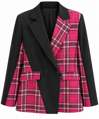 Mixed Mood Plaid Italian Blazer