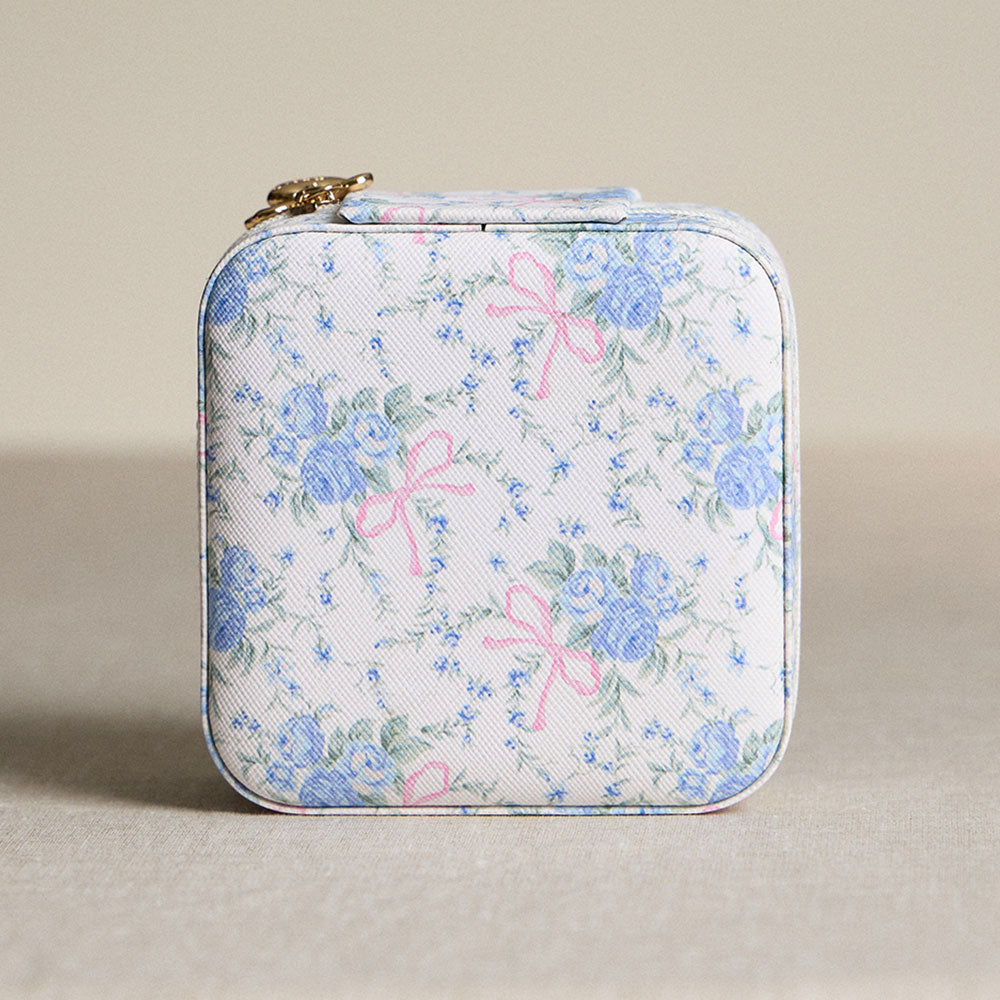 Bow-Tied Blooms Travel Jewelry Case-260 Other Accessories-NYW-Coastal Bloom Boutique, find the trendiest versions of the popular styles and looks Located in Indialantic, FL