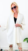 Versatile Modal Oversized Cardigan - Cream-150 Cardigans/Layers-Before You-Coastal Bloom Boutique, find the trendiest versions of the popular styles and looks Located in Indialantic, FL