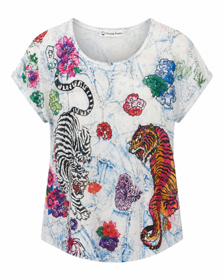 Tiger Dynasty Italian Graphic Aria Top