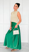 Isabella Italian Skirt- Kelly Green-170 Bottoms-SEE YOU IN ROME-Coastal Bloom Boutique, find the trendiest versions of the popular styles and looks Located in Indialantic, FL
