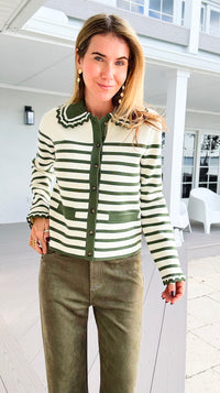 Presley Stripe Cardigan-140 Sweaters-rivir-Coastal Bloom Boutique, find the trendiest versions of the popular styles and looks Located in Indialantic, FL