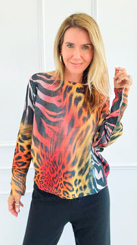 Untamed Allure Italian St Tropez Sweater-140 Sweaters-SORPRESA-Coastal Bloom Boutique, find the trendiest versions of the popular styles and looks Located in Indialantic, FL