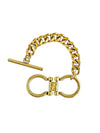Cuban Link Horsebit Toggle Bracelet-230 Jewelry-YOCHI-Coastal Bloom Boutique, find the trendiest versions of the popular styles and looks Located in Indialantic, FL