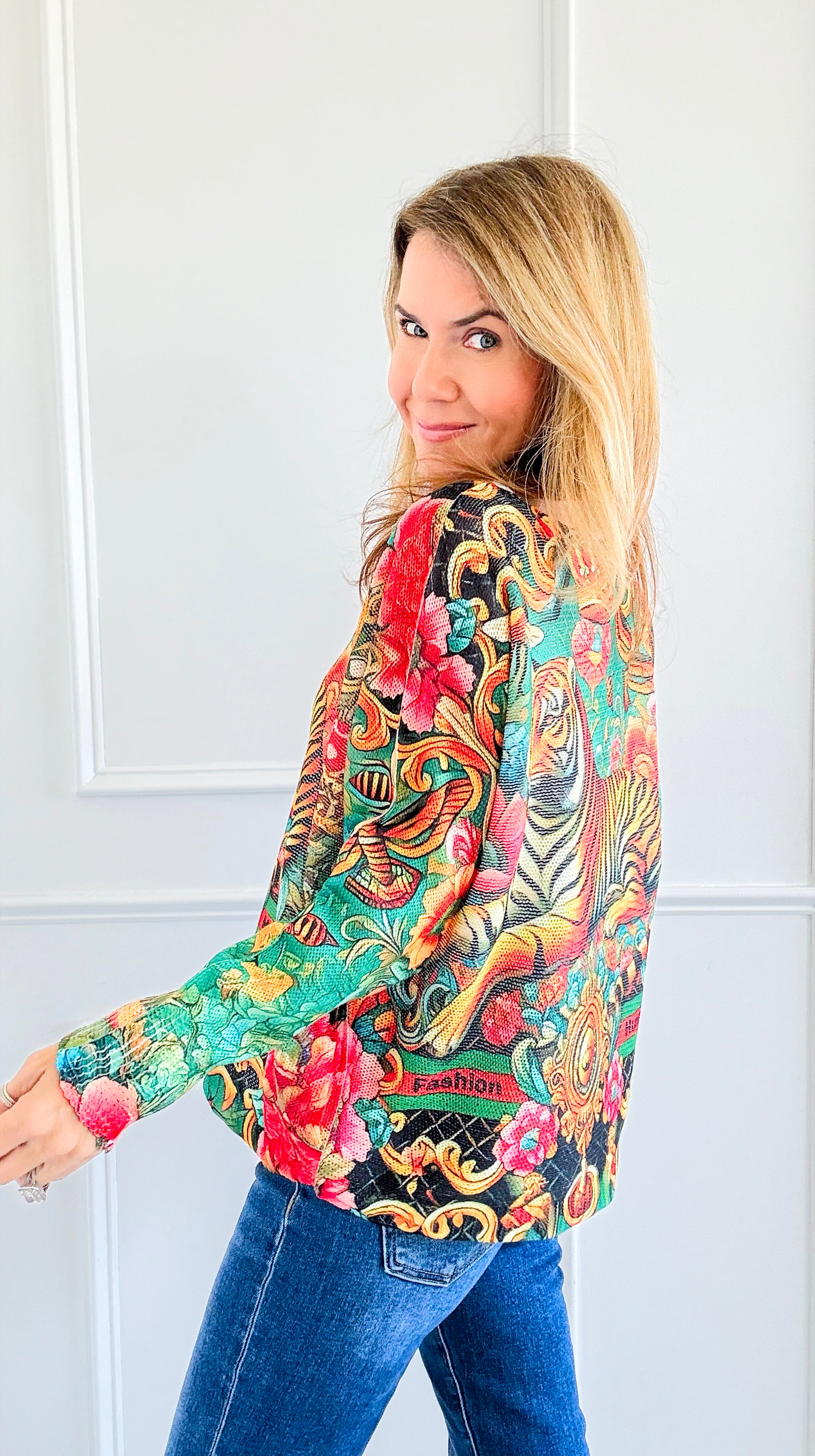 Fashion Hunter Italian St Tropez Knit-140 Sweaters-Italianissimo/SORPRESA-Coastal Bloom Boutique, find the trendiest versions of the popular styles and looks Located in Indialantic, FL