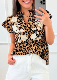 Wildflower Ruffle Sleeve Top