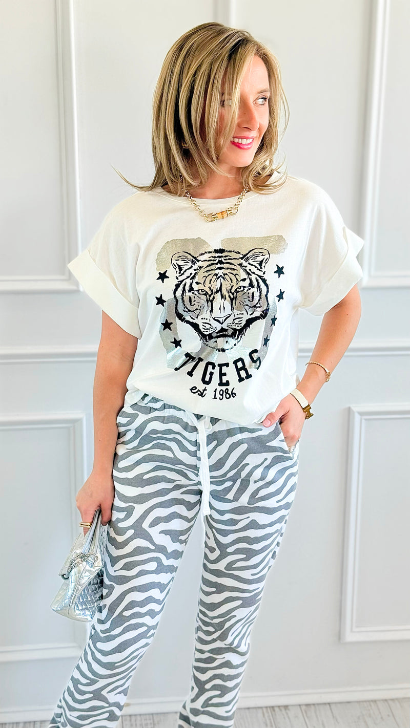 Wild Iconic Italian Graphic Tee-110 Short Sleeve Tops-FIRSTAGE-Coastal Bloom Boutique, find the trendiest versions of the popular styles and looks Located in Indialantic, FL