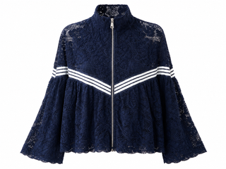 Sideline Sweetheart Lace Italian Zip Jacket
