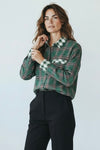 Winter Tales Button Down Top - Hunter Green-130 Long Sleeve Tops-JODIFL-Coastal Bloom Boutique, find the trendiest versions of the popular styles and looks Located in Indialantic, FL