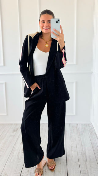 Boardroom to Brunch Italian Set- Black