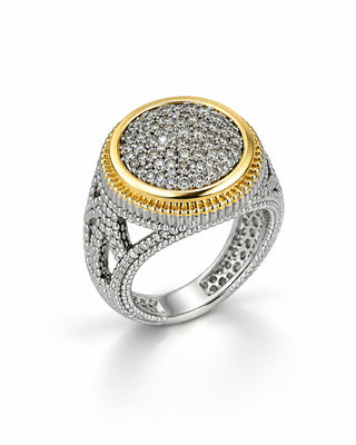 Micropave Two Tone Ring