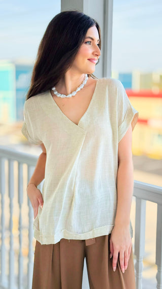 Soft Focus V-Neck Top