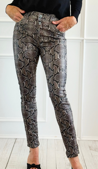 Serpent Shine Pants-Pants-SASU UNICORN-Coastal Bloom Boutique, find the trendiest versions of the popular styles and looks Located in Indialantic, FL