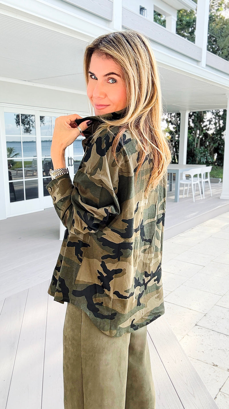 Rebel Bloom Embroidered Shirt-110 Long Sleeve Tops-Taelynn-Coastal Bloom Boutique, find the trendiest versions of the popular styles and looks Located in Indialantic, FL