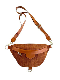 Luxe Corduroy Crossbody Bag-240 Bags-Zenana-Coastal Bloom Boutique, find the trendiest versions of the popular styles and looks Located in Indialantic, FL