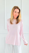 Lightweight Italian Long Sleeve Top-110 Long Sleeve Tops-PROFITER-Coastal Bloom Boutique, find the trendiest versions of the popular styles and looks Located in Indialantic, FL