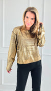 Golden Hour Side Button Top-130 Long sleeve top-SO ME-Coastal Bloom Boutique, find the trendiest versions of the popular styles and looks Located in Indialantic, FL