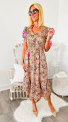 Catch Me Embroidered Spotted Maxi Dress-200 dresses/jumpsuits/rompers-THML-Coastal Bloom Boutique, find the trendiest versions of the popular styles and looks Located in Indialantic, FL