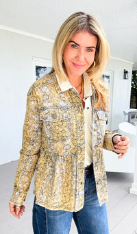 Savanna Chic Peplum Jacket