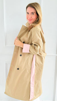 Paris Forecast Italian Long Coat-160 Jackets-KZ SENA-Coastal Bloom Boutique, find the trendiest versions of the popular styles and looks Located in Indialantic, FL