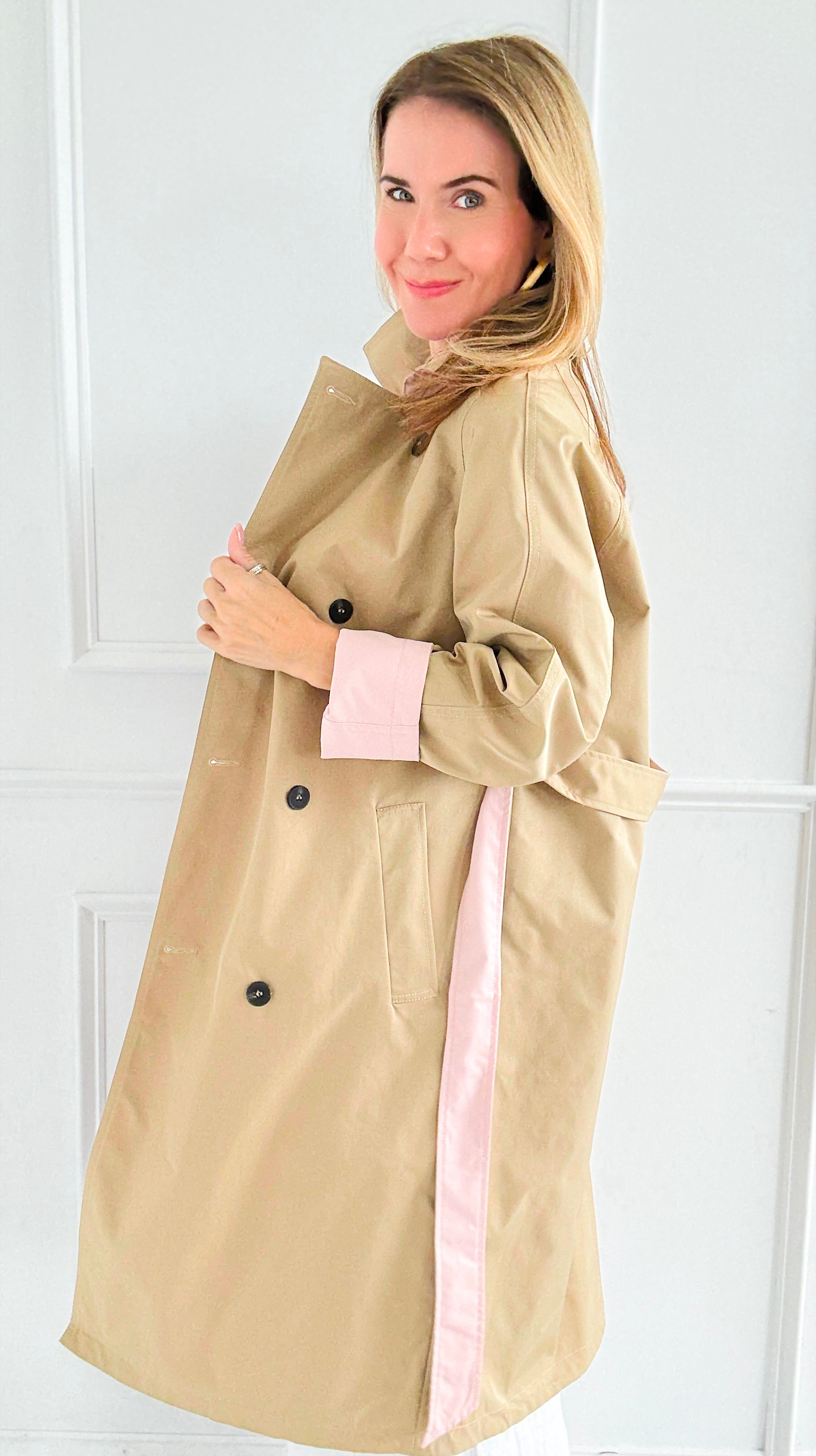 Paris Forecast Italian Long Coat-160 Jackets-KZ SENA-Coastal Bloom Boutique, find the trendiest versions of the popular styles and looks Located in Indialantic, FL