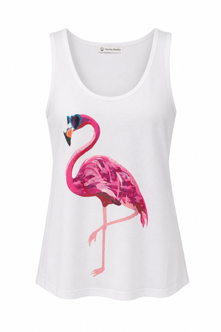 Flamingo Sleeveless Italian Tank