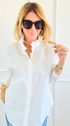 Sophia Ruffled Italian Shirt-110 Long Sleeve Tops-TATTOO Z-Coastal Bloom Boutique, find the trendiest versions of the popular styles and looks Located in Indialantic, FL