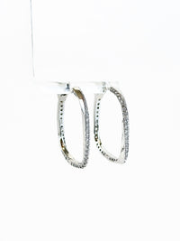 CZ Square Hoops Earring-230 Jewelry-NYC-Coastal Bloom Boutique, find the trendiest versions of the popular styles and looks Located in Indialantic, FL