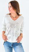 Parisian Love Knit Sweater-140 Sweaters-VENTI6 OUTLET-Coastal Bloom Boutique, find the trendiest versions of the popular styles and looks Located in Indialantic, FL