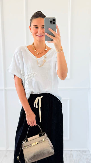 Written in the Stars Italian Top- White