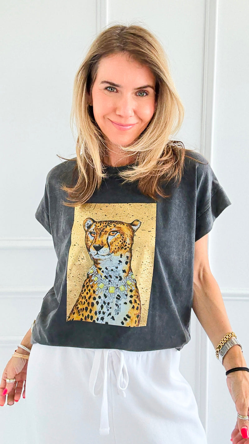 Glam Majesty Italian Graphic Tee-110 Short Sleeve Tops-Italianissimo-Coastal Bloom Boutique, find the trendiest versions of the popular styles and looks Located in Indialantic, FL