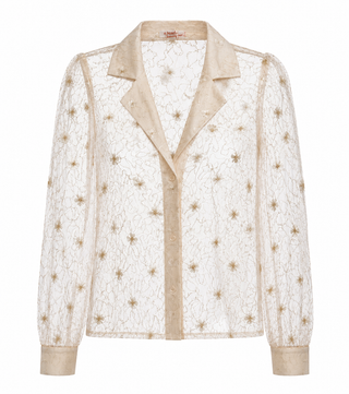 Floral Whisper Mesh Blouse