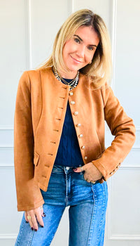 Classic Luxe Suede Jacket