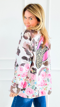 Wild Flowers High Point Italian Jacket-160 Jackets-GI STUDIO-Coastal Bloom Boutique, find the trendiest versions of the popular styles and looks Located in Indialantic, FL