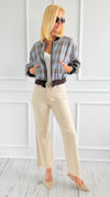 Frayed Hem Bootcut Pants - Sand Beige-170 Bottoms-Zenana-Coastal Bloom Boutique, find the trendiest versions of the popular styles and looks Located in Indialantic, FL