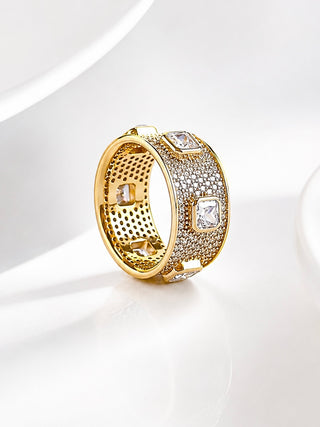 PRE ORDER-Sterling Silver Micropave Clear Band Ring