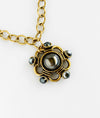 Blossom Statement Pendant Necklace Petroleum-230 Jewelry-YOCHI-Coastal Bloom Boutique, find the trendiest versions of the popular styles and looks Located in Indialantic, FL