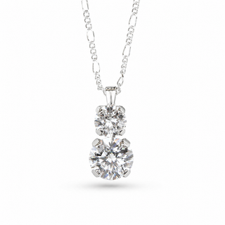 Double Drop Necklace - Clear - Katora