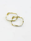 CZ Square Hoops Earring-230 Jewelry-NYC-Coastal Bloom Boutique, find the trendiest versions of the popular styles and looks Located in Indialantic, FL