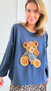 Custom CB Cuddly Stripes Italian Pullover-140 Sweaters-Italianissimo / Holly-Coastal Bloom Boutique, find the trendiest versions of the popular styles and looks Located in Indialantic, FL