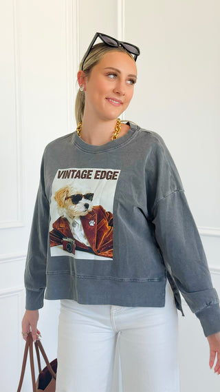 Vintage Pup Italian Sweatshirt